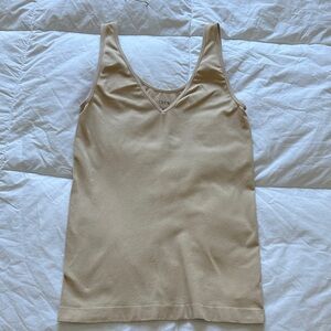 J. Crew Light Tan Sleeveless Top